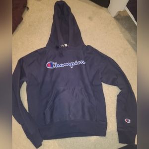 Vintage champion blue sweatshirt. Size xs.